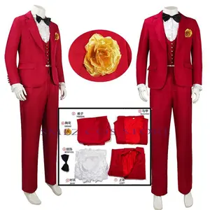 Betelgeuse Cosplay Anime Costume Beetle Men Red Wedding Uniform Suit  Halloween Party Horror Outfit for Women Man
