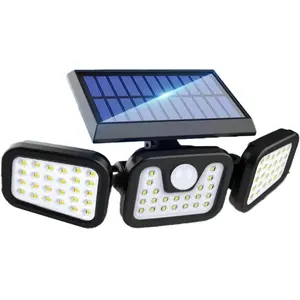 【2024 New】MOBECK Solar Outdoor Lights, 3000LM Super Bright Motion Sensor Outdoor Light, IP65 Waterproof Wide Angle 6500K Solar Powered Security Flood Lights for Outside Garage Yard Patio