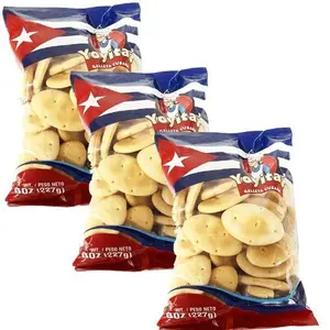 Yoyita's Cuban Crackers, 8 oz (Pack of 3) Snack Packs - Crunchy Bites, Perfect for 2 Key Occasions, US Food Option