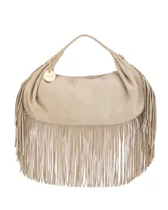 Esmeralda Fringed Faux Suede Bag