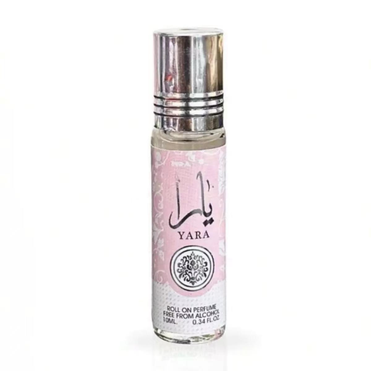 Lattafa Yara Roll-On Perfume Oil 0.34 fl oz (10ml) By Lattafa Perfumes – Long Lasting Vanilla Fragrance for Women Floral Jasmine Scented