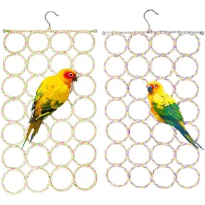 Parrot Climbing Toy - Net Swing for Budgies, Cockatiels, Lovebirds & Conures (Chewing Toy)