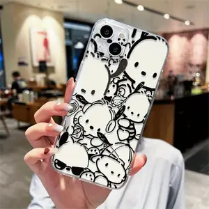 P-Pochacco Cartoon Cute Phone Case,For iPhone 17 16 15 14 13 12 11 Pro ProMax Plus , Samsung Galaxy S25 S24 S23 S22 S21 Plus Ultra Soft Case Anti Drop Cover.