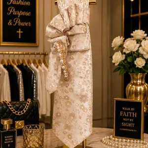 Golden Custom Tie & Bowtie Set