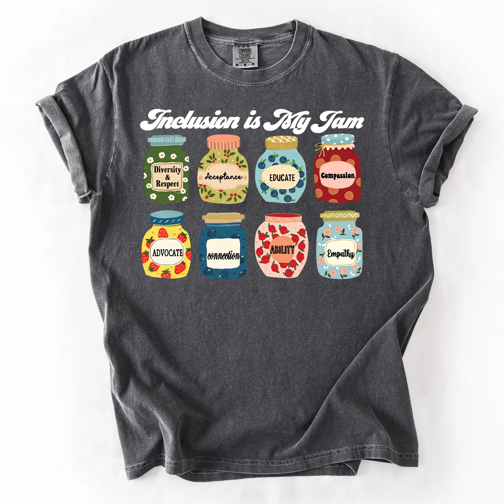 Comfort Colors Inclusion Shirt, Neurodiversity T-Shirt, Inclusion Is My Jam, Special Education Teacher, Autism Awareness, Autism Teacher, Inclusion Teacher Fit Top