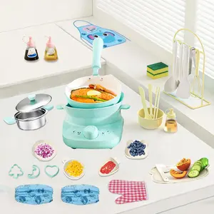 Toddler Real Cooking Set - Safe Mini Kitchen Kit for Real Food Making| Educational Pretend Play Cookware| Unisex Gift for Girls & Boys