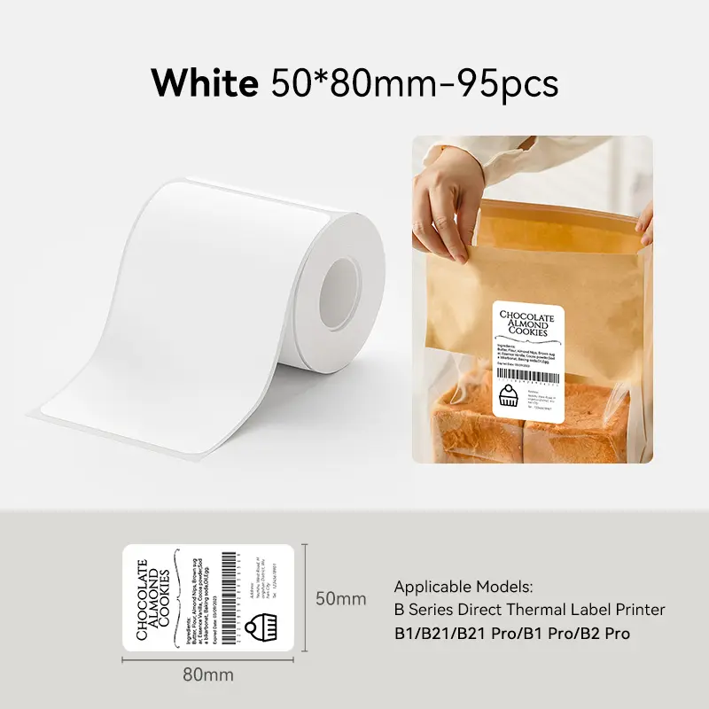 White 50*80mm/95pcs