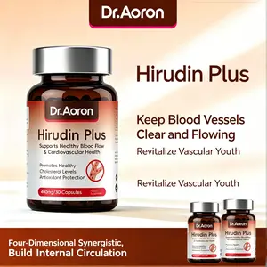 Dr.Aoron Hirudin Plus Capsules | 4-in-1 Vascular Support Supplement, Nattokinase + Hirudin Extract, Made in New Zealand, 30 Capsules Healthcare