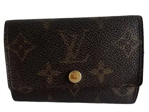 Pre-owned Louis Vuitton CANVAS Small Leather Goods 6 Key Holder Monogram 283