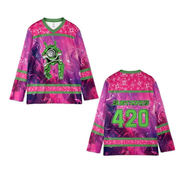 Subtronics Rave Jersey, Cyclop Hockey Shirt, Trippy Basshead Festival Outfit