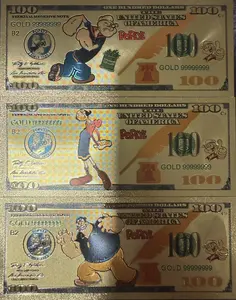 Popeye 24k gold foil set of 3