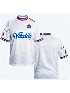 Two Stars Vitality Team 2025 26 CS2 EPL Jerseys ZywOo Fans Fashion Streetwear Uniform Esports Club 3D Print Round Neck T-shirt