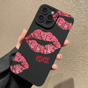 Sexy Lip Phone Case, Compatible with iPhone 11/12/13/14/15/16 Pro Max, Stylish Protective Cover, Phone Protector for iPhone Models