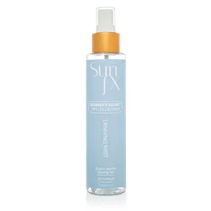 SunFX Tanning Mist for Face & Body | Ultra Hydrating | Hyaluronic Acid | Vegan | Cruelty-Free | Long Lasting Self Tanner Coconut - 5floz
