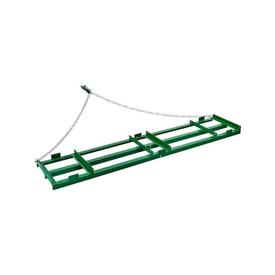 【Summerfinds】 Heavy-Duty 8 ft Tow-Behind Drag Harrow, 72 in Chain, Adjustable Bars, Driveway Leveling Grader Landscape Rake for ATV & Tractor Lawn Tooldealsforyoudays
