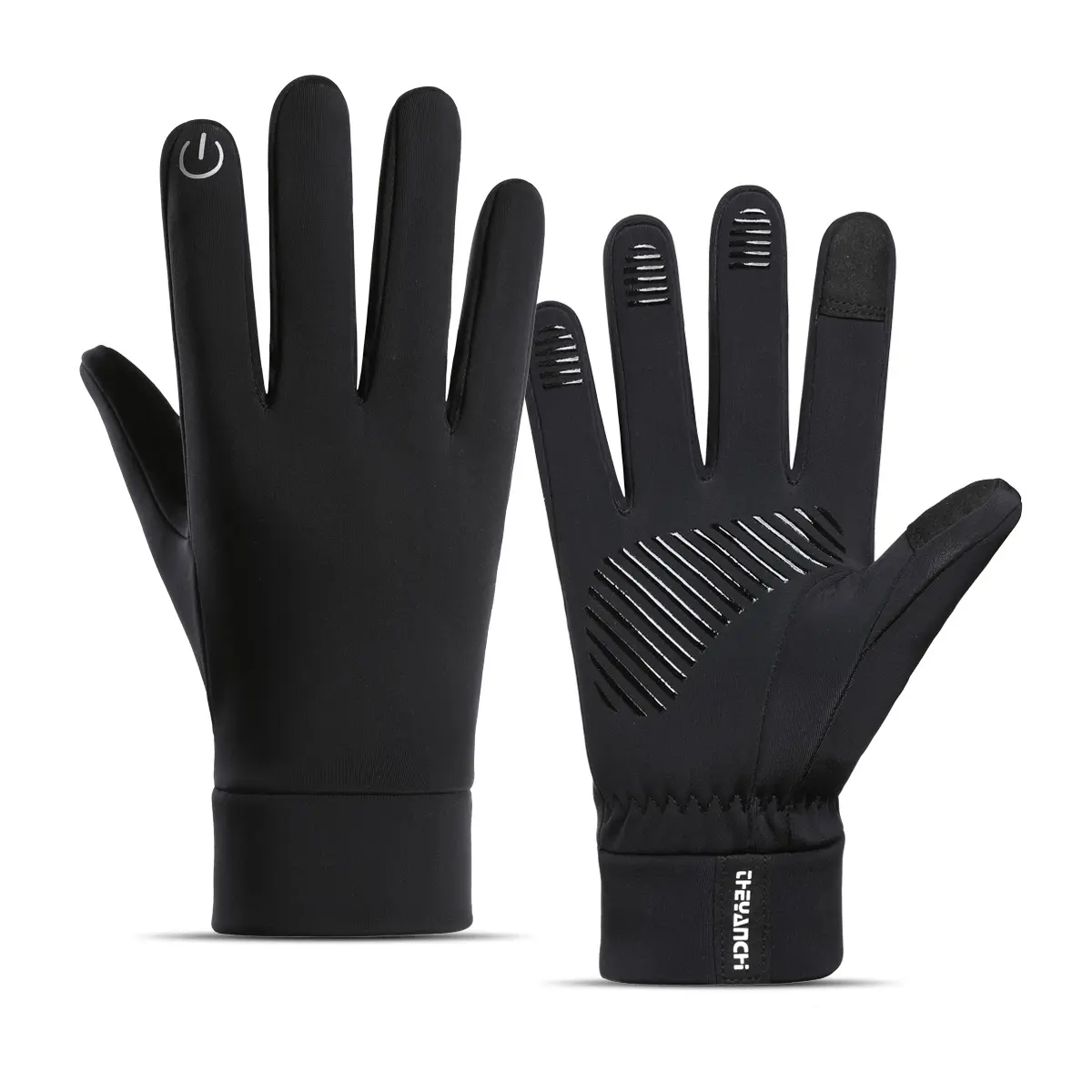 Men's Thermal Touch Screen Ski Snow Gloves - Insulated Liner, Warm, Suitable for Hiking/Light Outdoor, Driving, Freezer Work, Insulated Men's Gloves