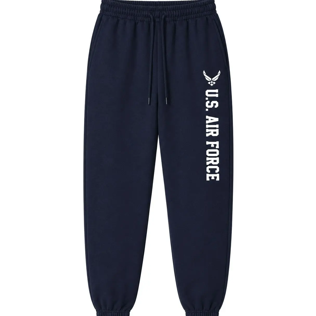 zerogravitee Air Force Sweatpants - Military Theme Elastic Bottom Sweatpants with White Print, Trending 2026, Gift For Friends, Gift For Him, Gift For Her 7