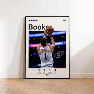 Devin Booker Poster, Wall Art Print, Devin Booker Fan Gift, Basketball Gifts, Athlete Artwork, Basketball Poster, Sports Bedroom Print
