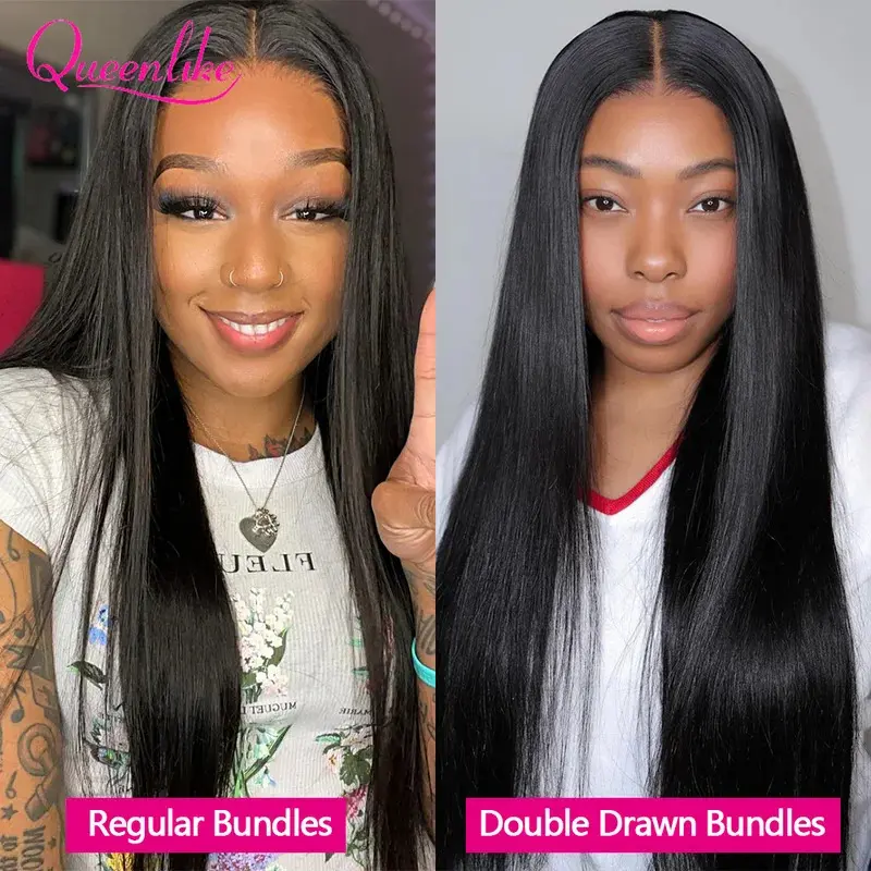 Queenlike 15A Super Double Drawn Vietnamese Raw Bone Straight Human Hair Bundles 20 22 24 inch Top Bundles Human Hair Extensions Queenlike 15A Super Double Drawn Vietnamese Raw Bone Straight Human Hair Bundles 20 22 24 inch Top Bundles Human Hair Extensions