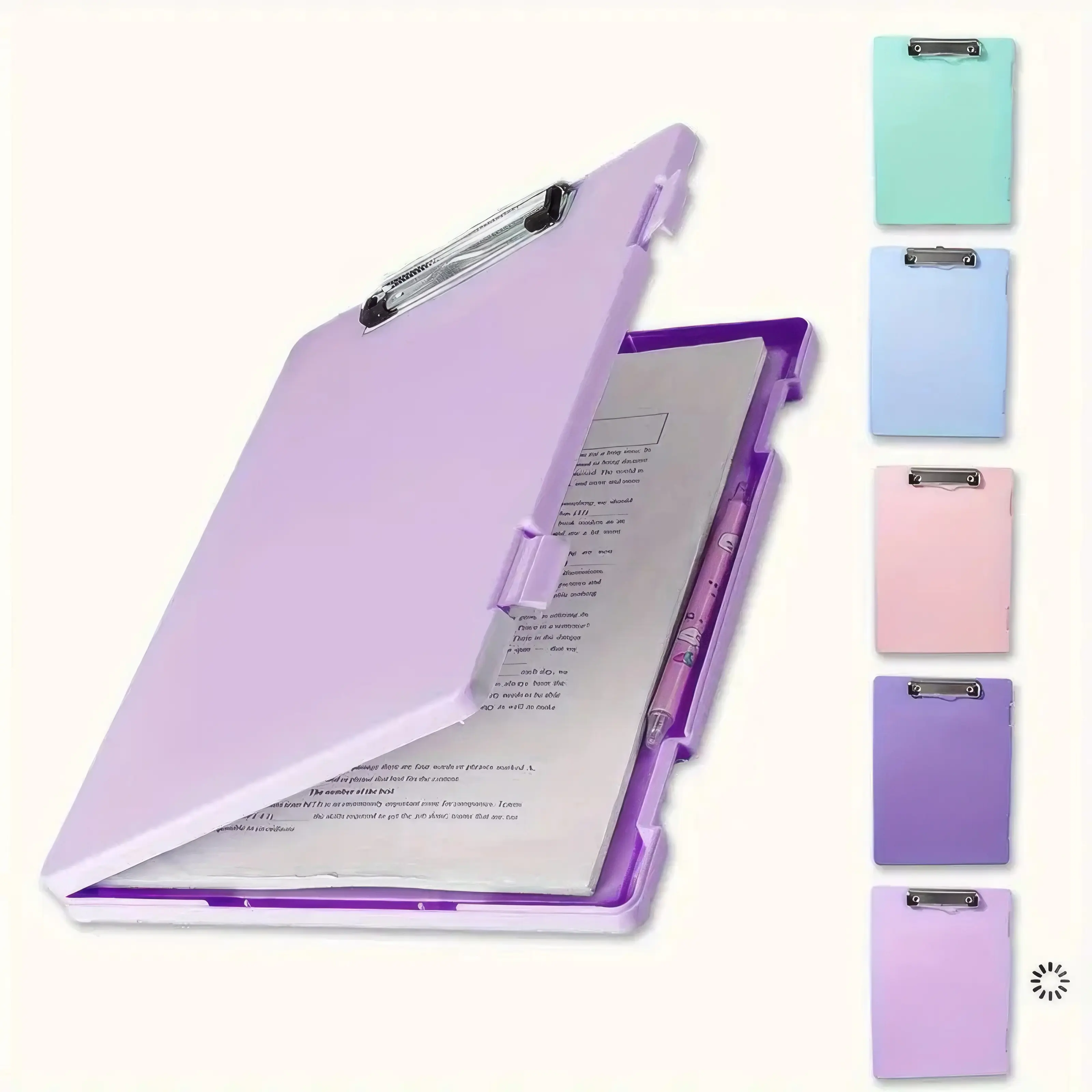 Purple Letter-Size File Organizer with Lid​ – Stackable & Portable, Ideal for Home, Office & Dorm, Keeps Papers Neat & Protected from Dust