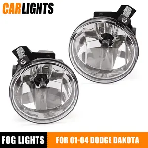 Clear Lens Fog Light Bumper Lamps Fit For 2001-04 Dodge Dakota 2001-03 Durango