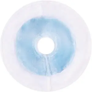 Mini Christmas Tree Skirt 11 Inch Blue and White Small Plush Xmas Tree Skirts for Party Festival Table Tree Skirt Candlesticks Decorations Fireplace Christmas Indoor Supply Holiday Ornaments