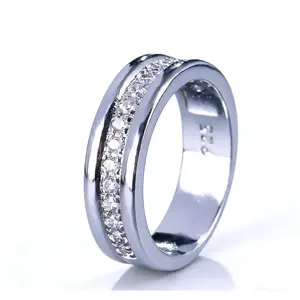 Lustre Link-Modern Eternity Ring – Channel Set Zircon for Everyday Wear