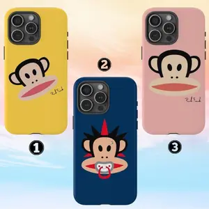 Paul Frank Julius Tough Case, Funny Monkey Phone Cover Suitable for iPhone 17-11 Pro Max/Plus and  Samsung Galaxy S23-25