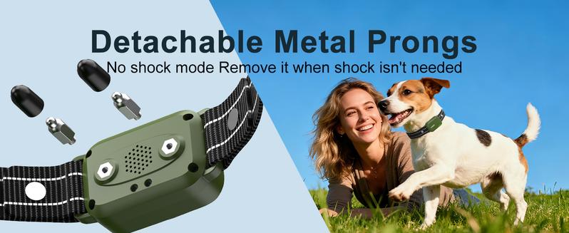 Jugbow Dog Training Collar - 4500FT with Remote, 4 Training Modes, Security Lock, IPX8 Waterproof, Rechargeable e-Collar for All Breeds DT61 Outdoor