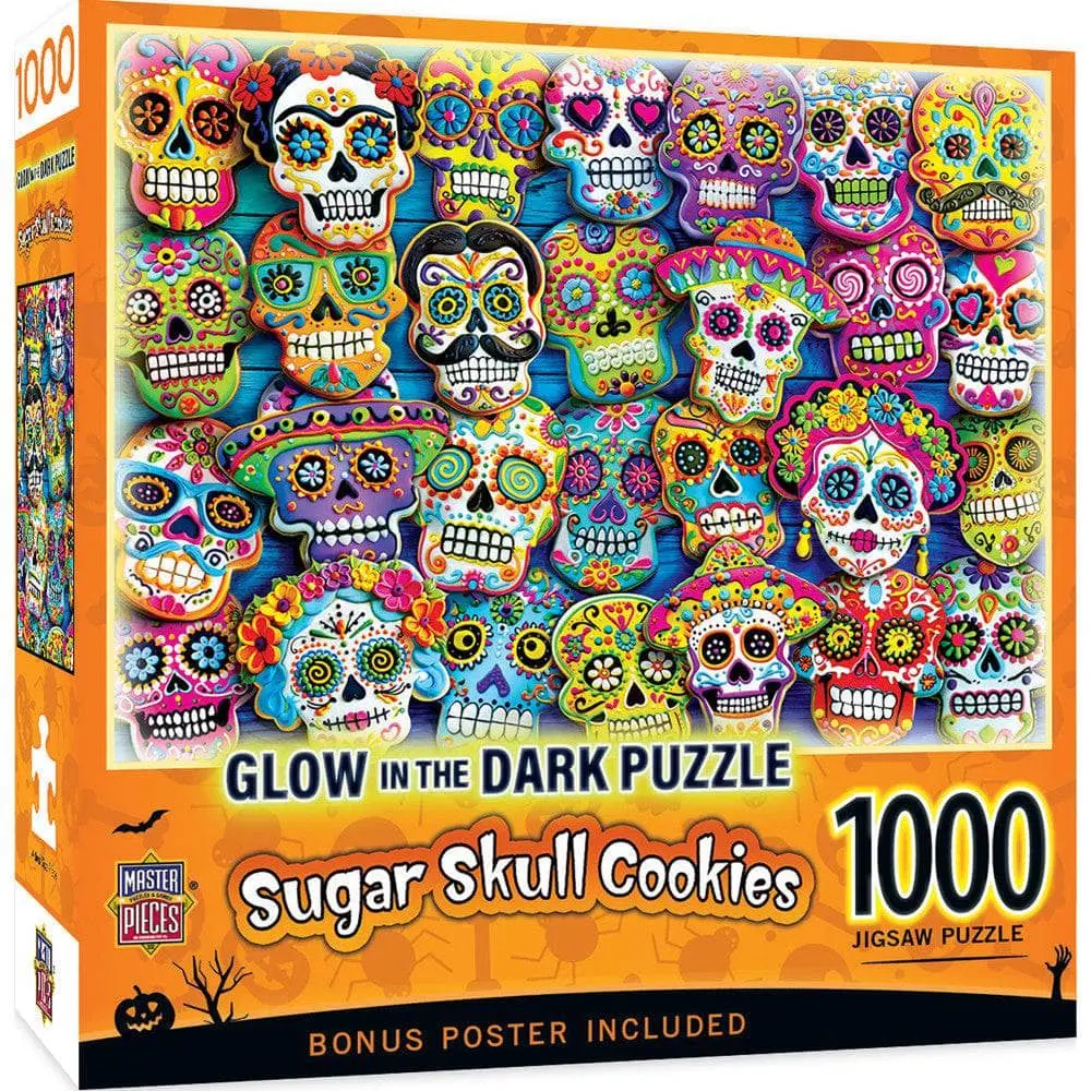 Glow in the Dark - Sugar Skull Cookies 1000 Piece Puzzle