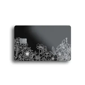 Black Floral Card Skin