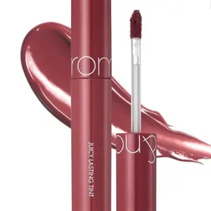 Rom&nd Juicy lasting Tint Ripe Fruit Colors 0.2 fl Oz (19 ALMOND ROSE) Makeup Cosmetic Lipstick Lip Care Korean Lipgloss Glossy Clear
