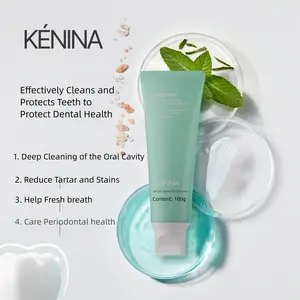 KENINA Gentle Polishing Paste with Baking Soda for Stain Minimizing & Plaque Cleaning Oral Whitening Gel Cleanser