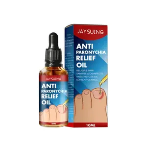 Jaysuing Anti Paronychia Relief Oil Pain Treatment Reduce Ingrown Toenails Drops Corrector Repair Liquid Anti-fungal Disinfects Soften Care Paronychia Treatment Pain Relief Nail Serum Recover Oil 10ml