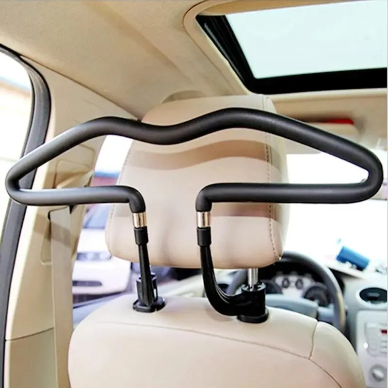 1count  Universal Soft Car Coat Hangers Back Seat Headrest Coat Clothes Hanger Jackets Suits Holder Rack Auto Supplies Car Organization Accessories, Car Organizers And Storage