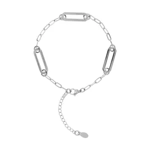 Steel by Design Adjustable Paperclip Link Ankle t