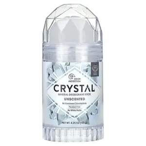 CRYSTAL Mineral Deodorant Stick, Unscented, 4.25 oz (120 g) CRYSTAL Mineral Deodorant Stick, Unscented, 4.25 oz (120 g)