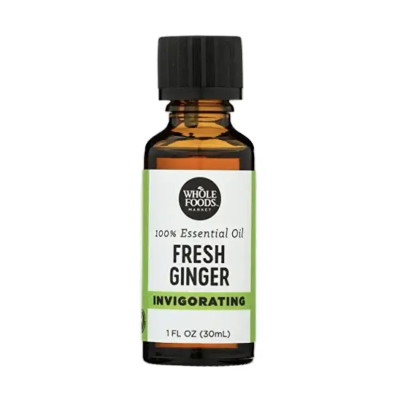 Whole Foods Market Fresh Ginger Essential Oil - 100% Pure Invigorating Blend for Digestion Pain Relief & Respiratory Support - 1 FL OZ (30mL)