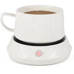Coffee Warmer Set (with Cup) for Desk.