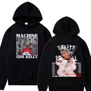 Youth & Adult Machine Gun Kelly MGK Lost Americana Tour 2025-2026 Graphic Hoodie, Unisex Oversized Concert Streetwear Fan Apparel