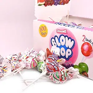 Charms Blow Pop Assorted Lollipops - 100-Count Candy Snack Pack