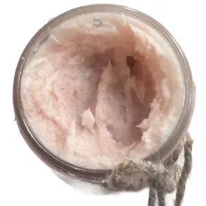 Organic, handmade pink Himalayan salt scrub