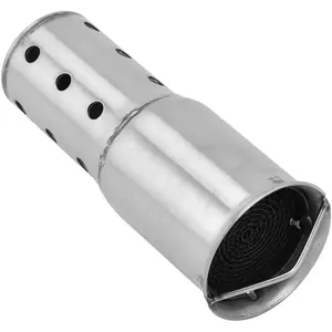 Motorcycle Exhaust Pipe Muffler 51mm Motorcycle Db Killer Silencer Muffler Baffle Stainless Steel Muffler Silencer Noise Eliminator Universal Motorcycle Exhaust Baffle