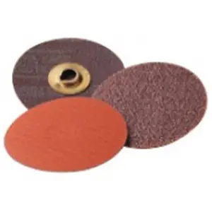 212 MAIN Coated Disc Abrasives Roloc Discs - 2 in. Dia., 80 Grit, 777F, Ceramic/Regular Alumina Mix with Grinding Aid, Cloth Back, Half-Twist, Wet/Dry Reptile & Amphibian Cleaning Power Tool Accessories