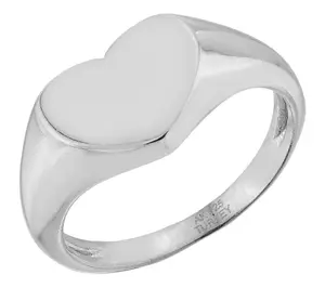 Silver Style Heart Icon Ring