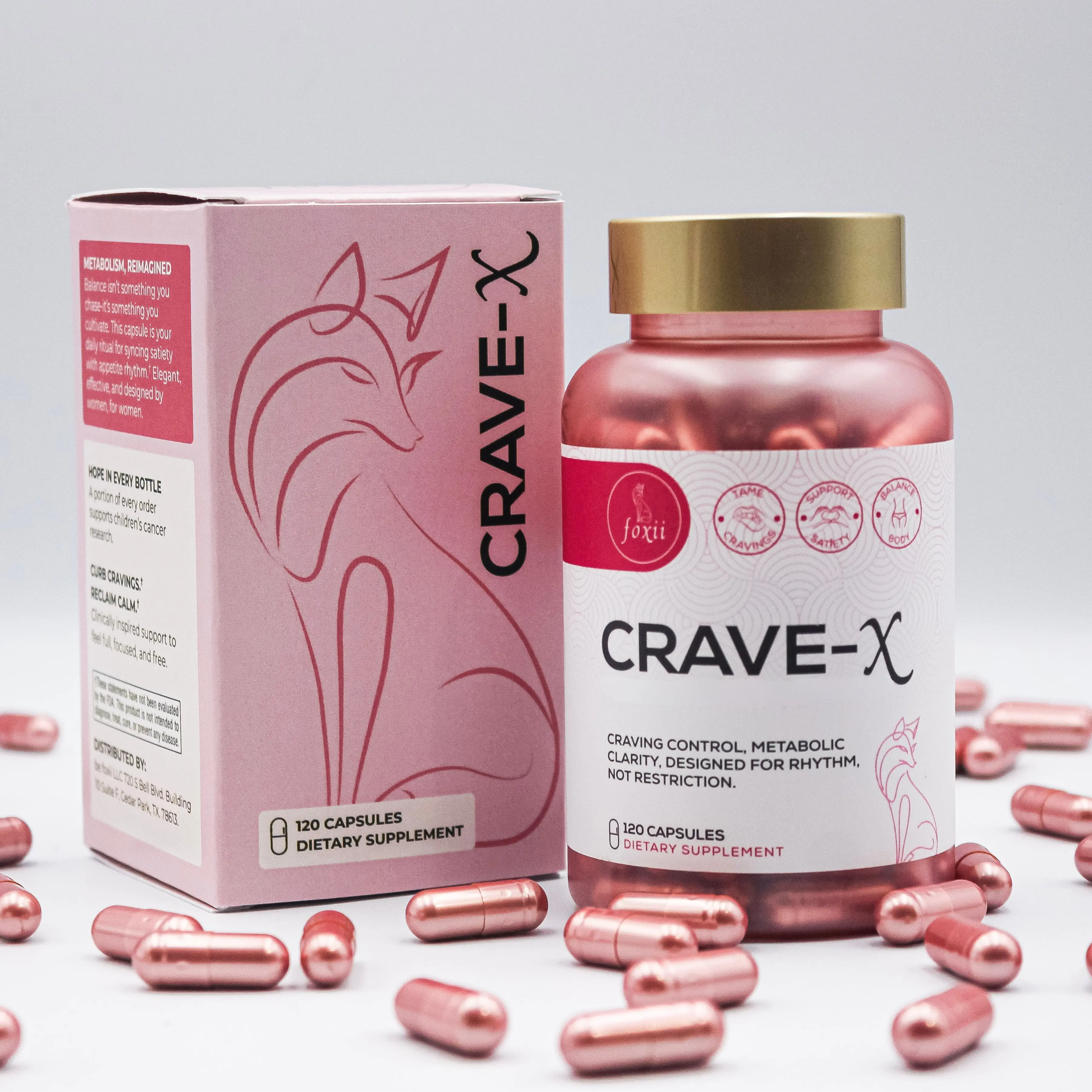 CRAVE-X: Daily Metabolic & Energy Support Capsules - 120 Count