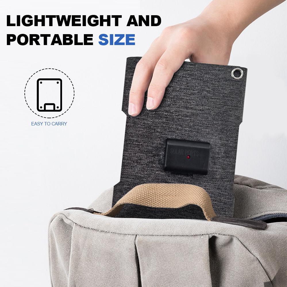 Portable Foldable Folding Solar Panel Monocrystalline Solar Panels Usb 24V Charger Outdoor Camping Waterproof