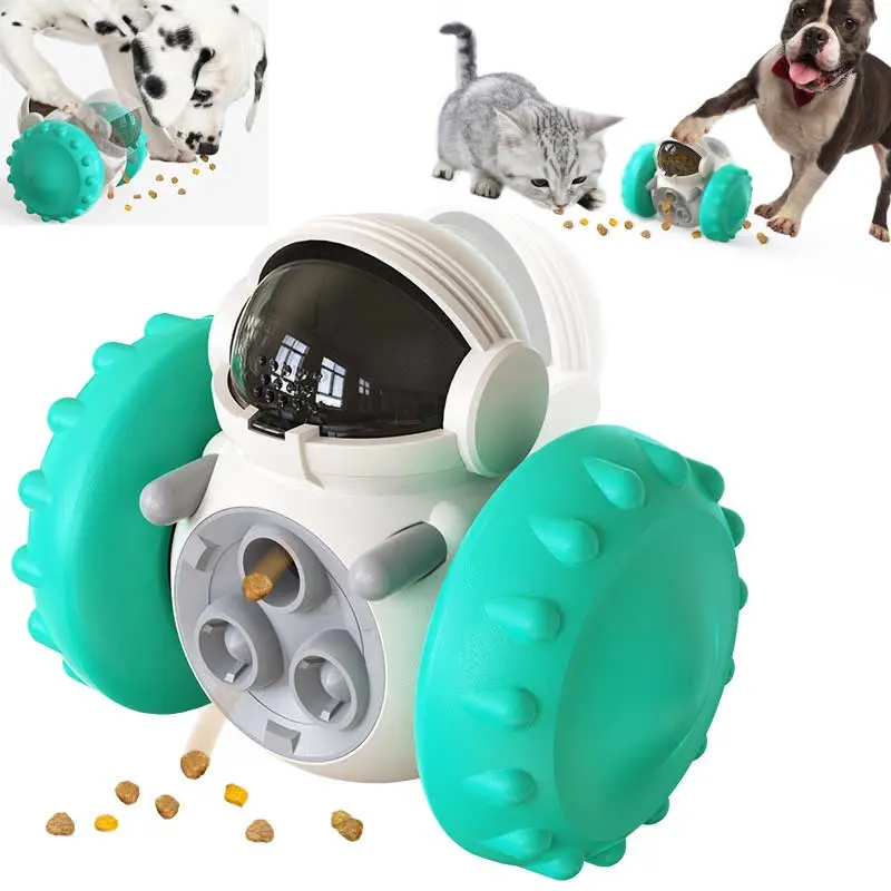 Automatic Dog and cat treat Dispenser & Puzzle Feeder