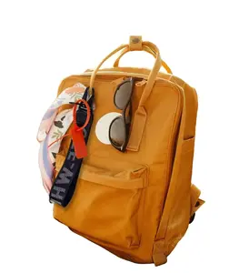 Keychain with BLACK Canvas Embroidered English Letters