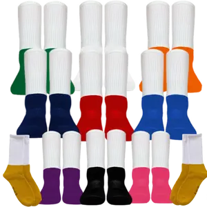 Updated Sublimation Socks with Colored Foot Single Pair